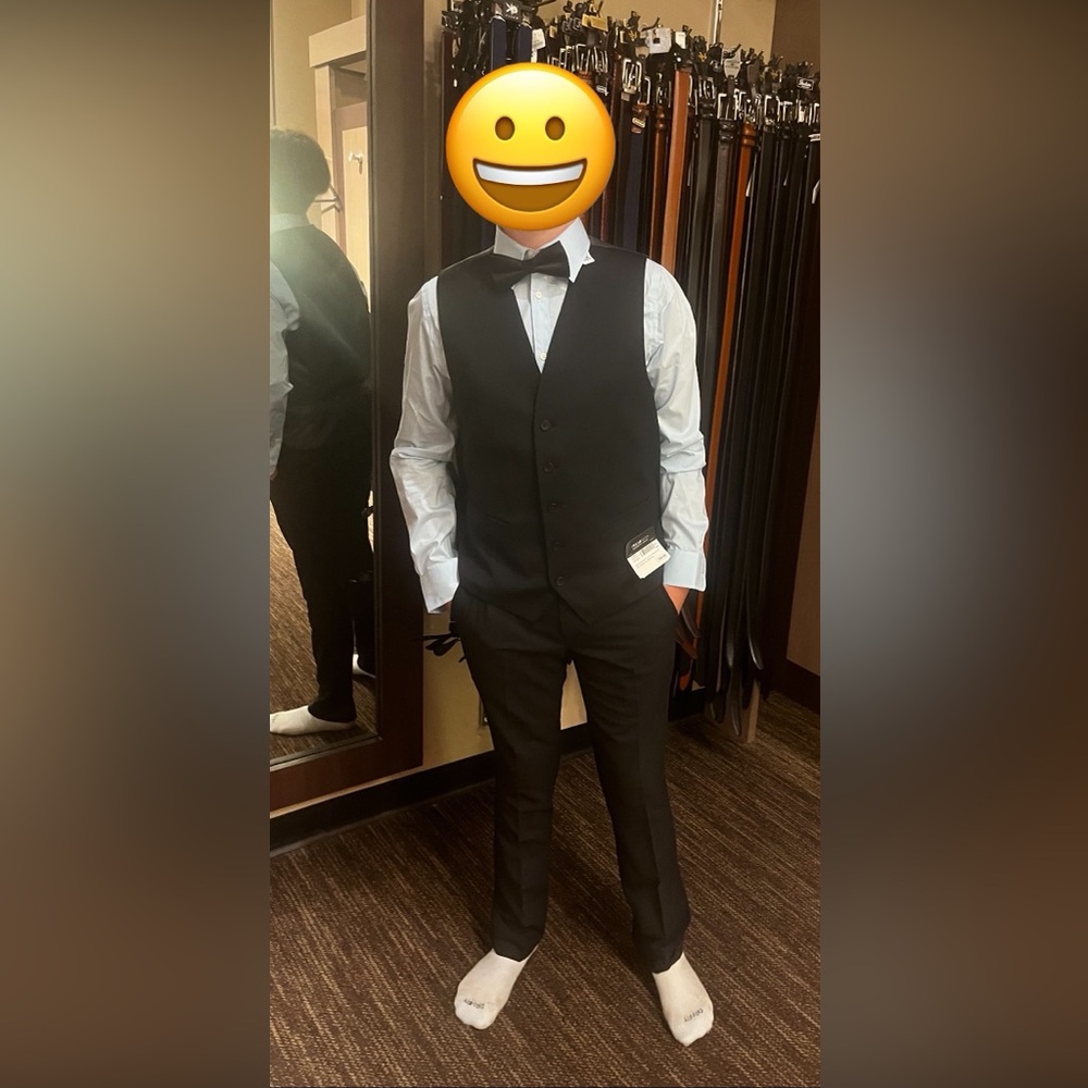 Egara Classic Black Suit Vest
